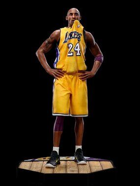 NBA Kobe Bryant Lakers Basketball Action Figure Jersey Bite Figurines 13 inch